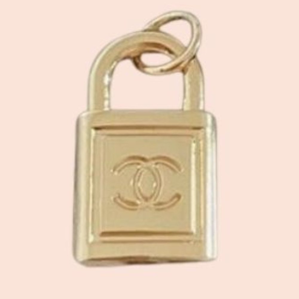 Vintage Authentic Chanel Padlock Zipper Pull
